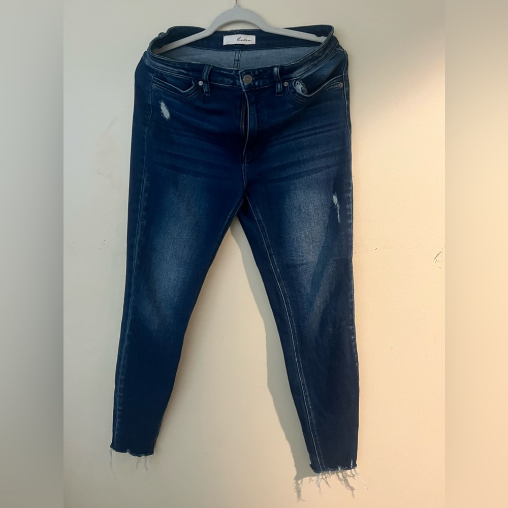KanCan Dark Wash Distressed Jeans